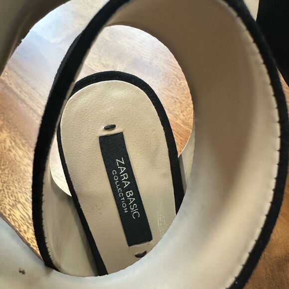 Zara Black High Heels Sandals, Size 37 - Picture 6 of 9